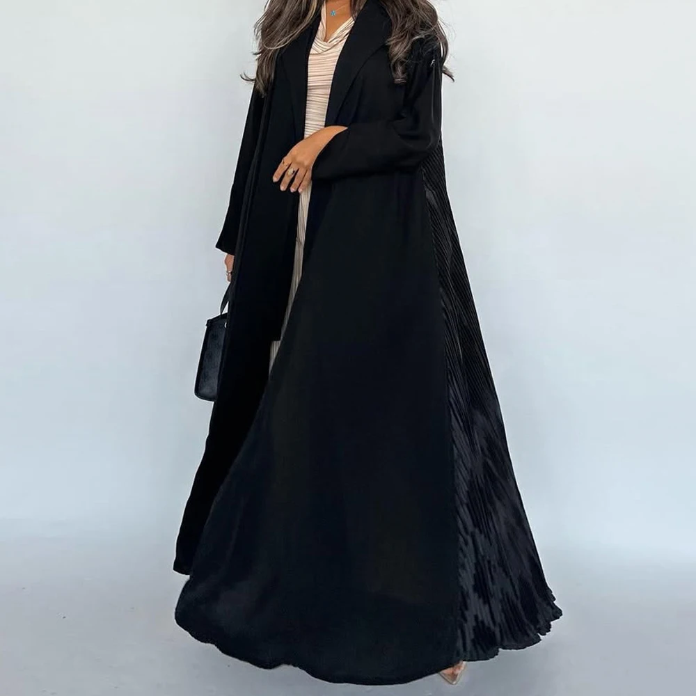 

Modest Arab Fashion Outerwear Abaya New Black Robe Muslim Women Dress Dubai Kimono Jalabiya Kebaya Caftan Marocain Femme Robe