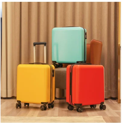 Nuevo estilo de equipaje para niños, estuche de viaje compacto y de gran capacidad para exteriores, Mini equipaje ligero con ruedas giratorias de 360 grados