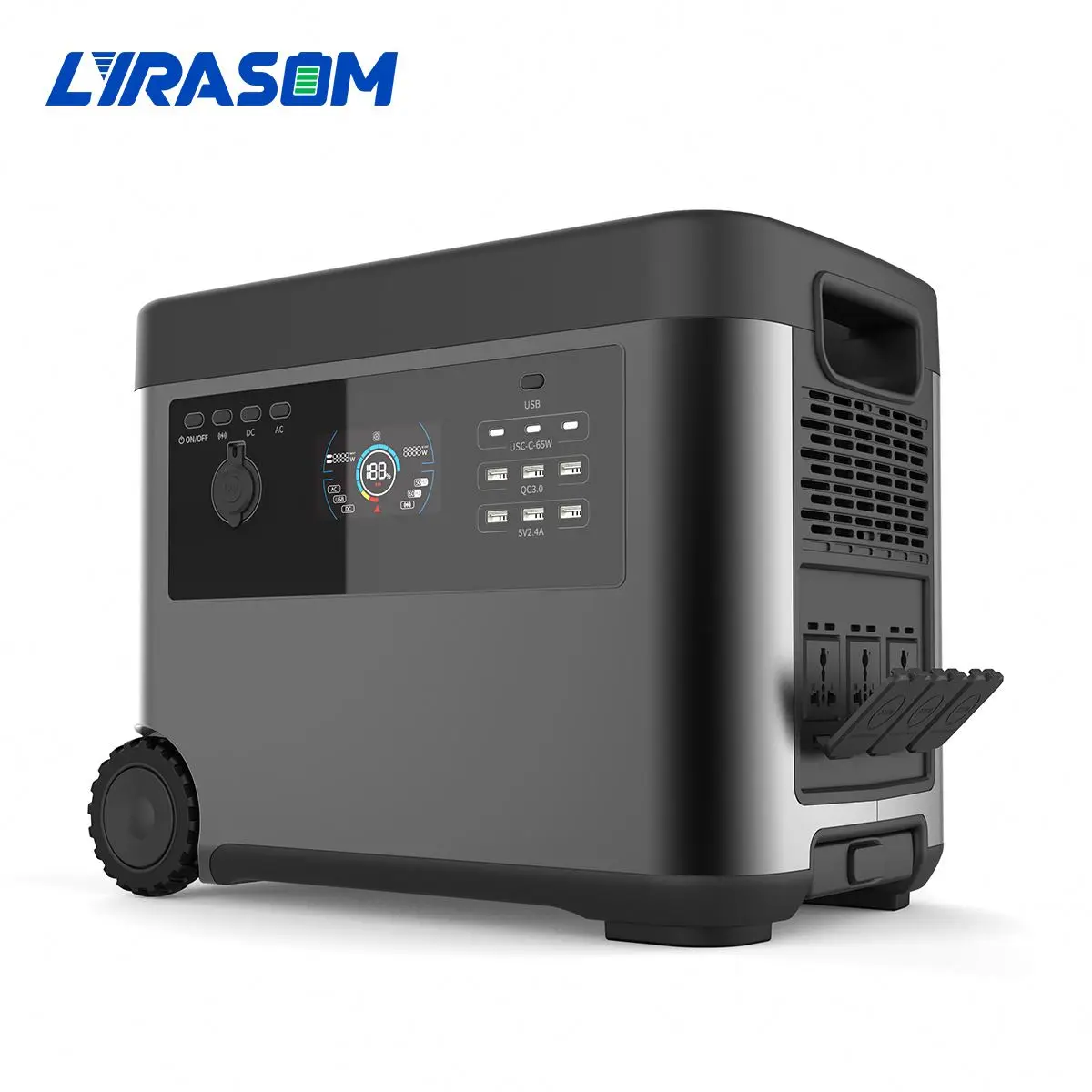 Battery Box Built-in 2500W Inverter MPPT Portable Power Station With Group 31 Lithium LiFePO4 Battery