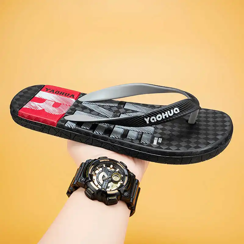 

Nonslip Round Toe Men Water Slipper Yellow Black Sneakers Shoes Slide Sandal Sport Festival Famous Brands Newest Tenisse