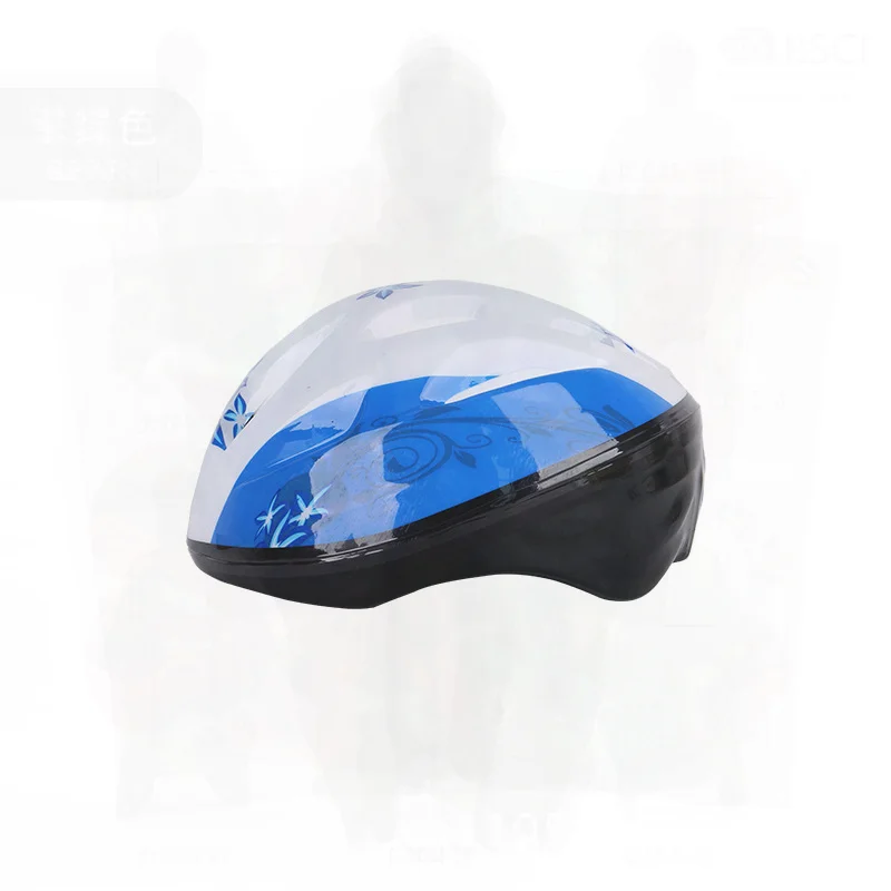 خوذة التزلج على الجليد للأطفال بتصميم عشرة فتحات من مادة PVC باللون الأزرق والوردي مناسبة للأعمار من 2 إلى 9 سنوات للأولاد والبنات