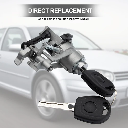 Imagen 2 del producto 1J 6827297 Cilindro de cerradura de maletero de puerta trasera de coche G con 2 llaves para Volkswagen Golf GIV Lupo Seat Arosa 1997-2006 accesorios de coche