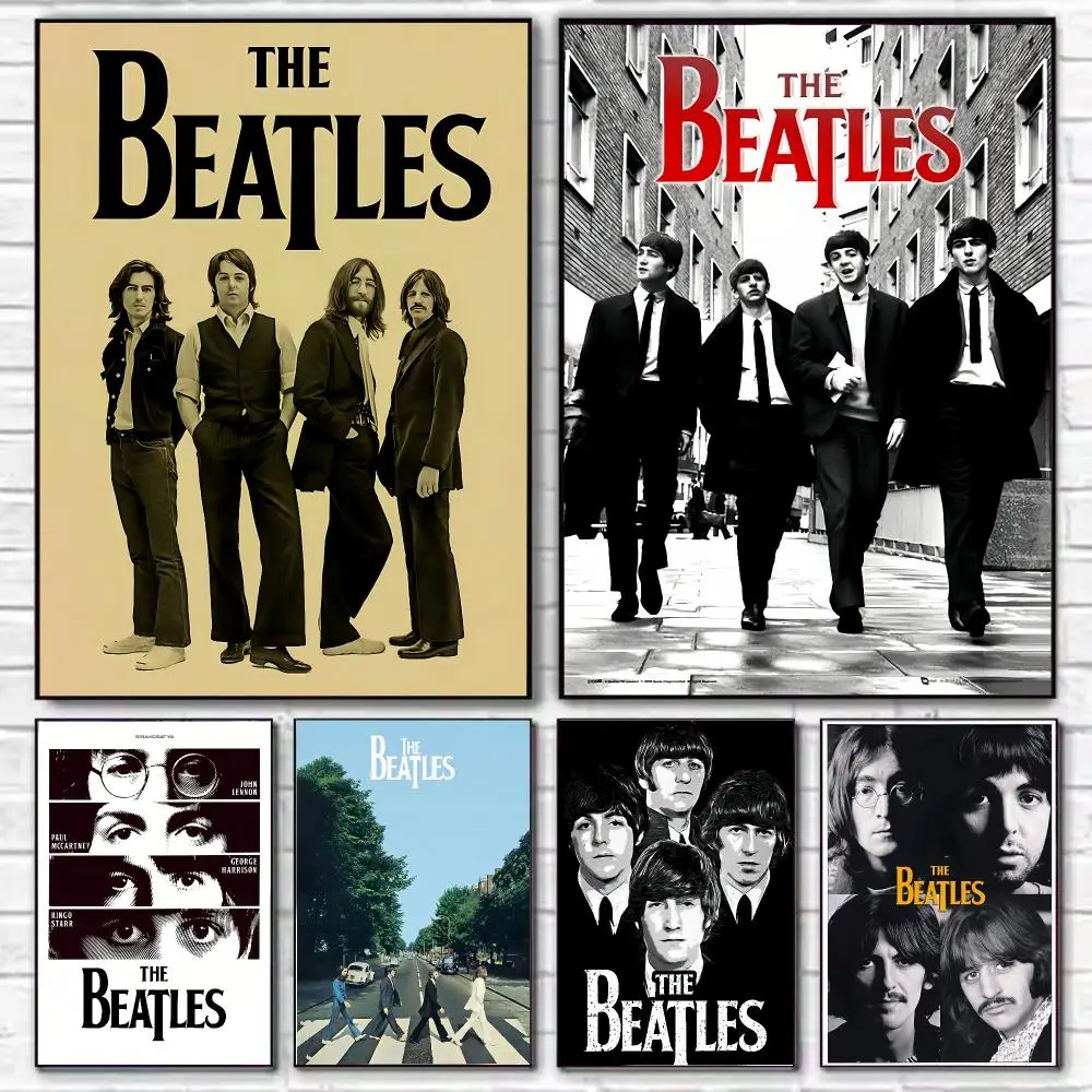 Band T-The Beatles Poster HD Art Decorative Wall Art Waterproof Home Décor for Living Room Bedroom Café Stylish Gift