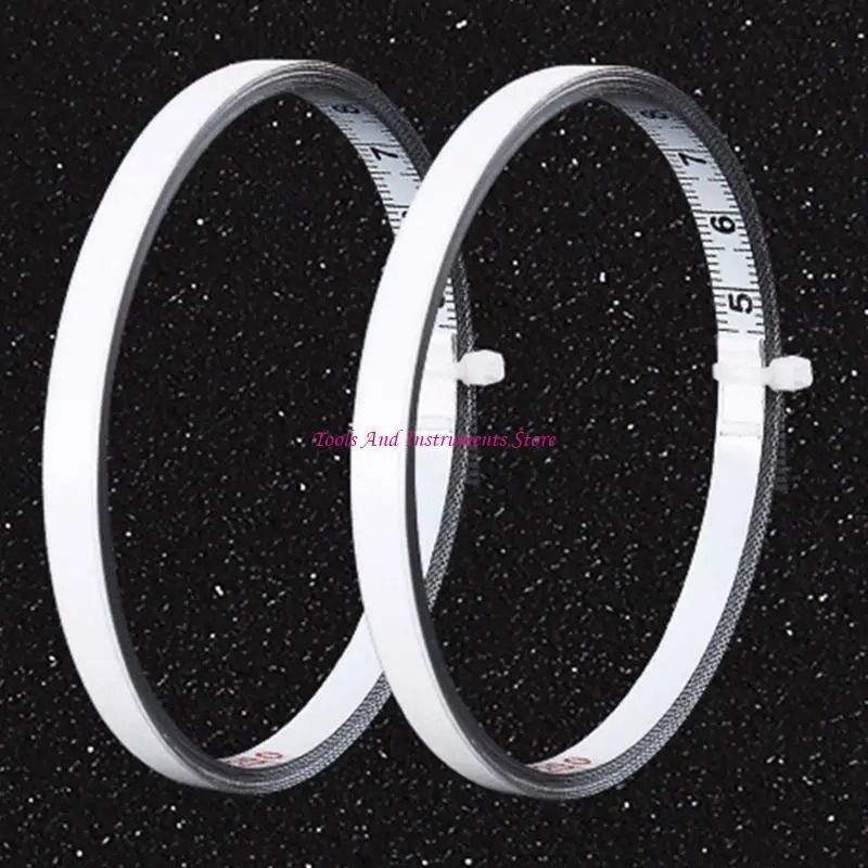 1/2m adesiva in acciaio inossidabile 6 mm largo nastro adesivo righello c7ac