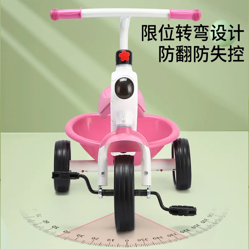 Tricycle à pédale pour enfants, bébé de 2 à 6 ans