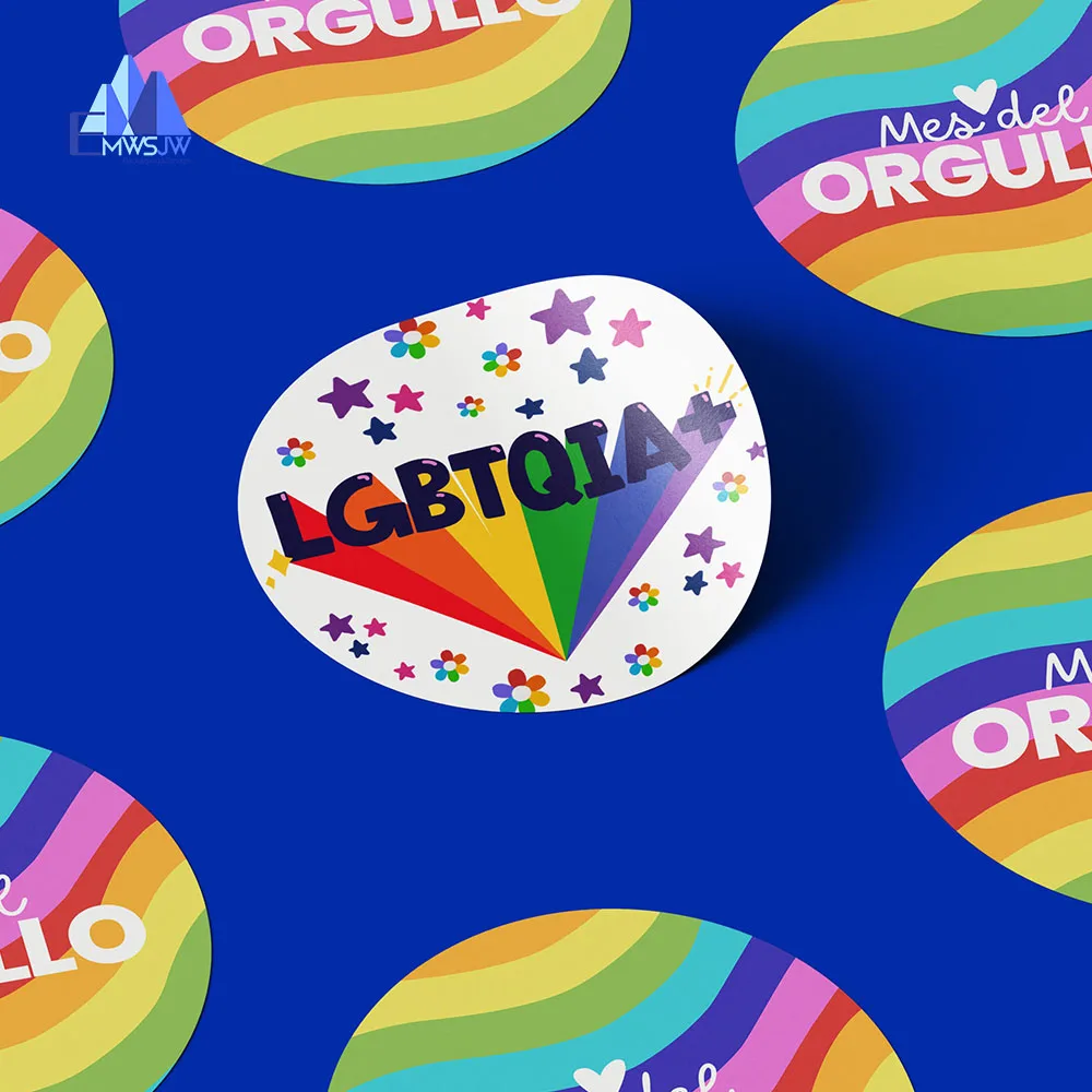 

5cm LGBTQIA+ Sticker Pride Month Label Backpack Water Cup Computer LOVE Sticker Gay and Lesbian Confidence Self-Adhesive Sticker