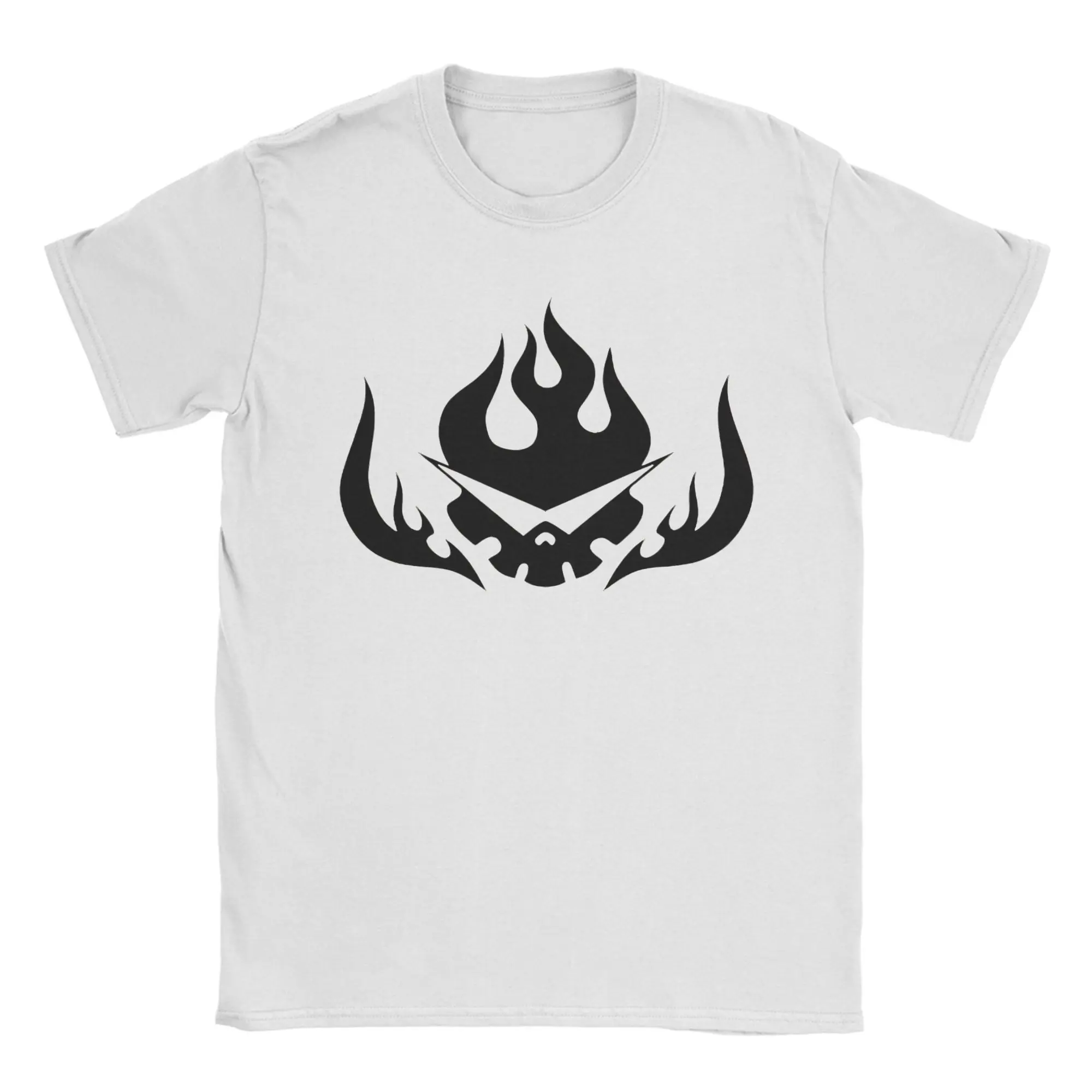Kamina Logo bleachs T Shirt Mens  Streetwear 100% Cotton T Shirts Beach Comfortable Novelty Tee Shirt Wholesale Oversize Clothes