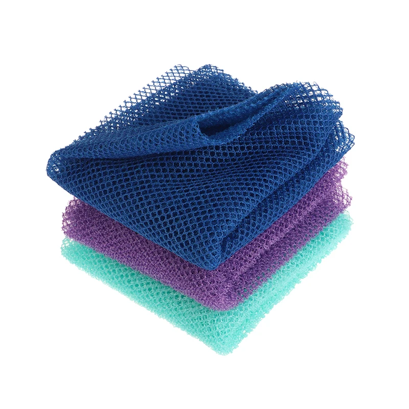 African Net Sponge, 31.5inch African Exfoliating Body Net Scrubbing Wash Net Washcloth Long Bathing Sponge Net Shower