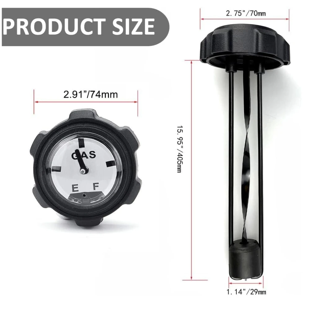 Gas Cap With Gauge Fuel Gas Cap Gauge Compatible with Ranger 400, 500, 700, XP Fuel Gauge, 1240119, Anti-Corrosion Material