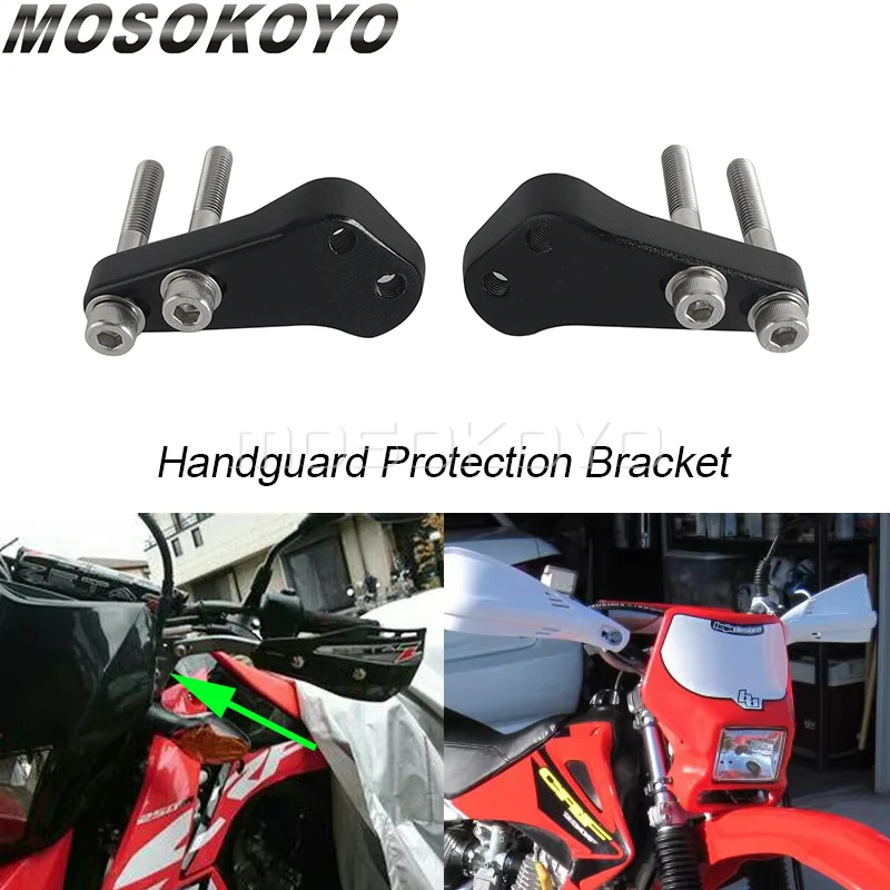 

Motocross Handguard Protection Bracket ZE71-1821 Hand Guard Armor Mount Front Type For Honda CRF Kawasaki KLX D-TRACKER RMX250S