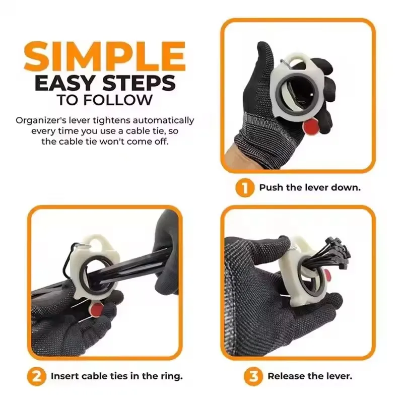 جديد يتوهج في الظلام ربطة كابل المنظم تخزين كابل التعادل حامل المحمولة كابل التعادل تخزين أداة سلك كهربائي التعادل المنظم