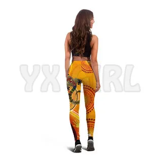 YX GIRL Women's For Girl  Couple Aboriginal Lizards 3D Printed Leggings Sexy Elastic Female Skinny Leggings Gothic Yoga Leggings