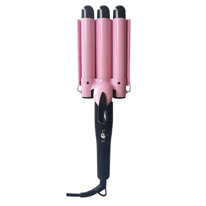 

Egg Roll Stick Three Stick Curling Iron Roll Water Ripple Three Tube Electric Cleat Electric Perm Lron Durable Easy Install