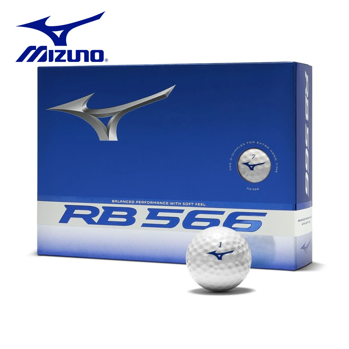 mizuno-rb-566-golf-balls-12pcs-soft-feel-distance-golf-ball-set-for-men-women-practice-training-outdoor-golf-sports-whole-box