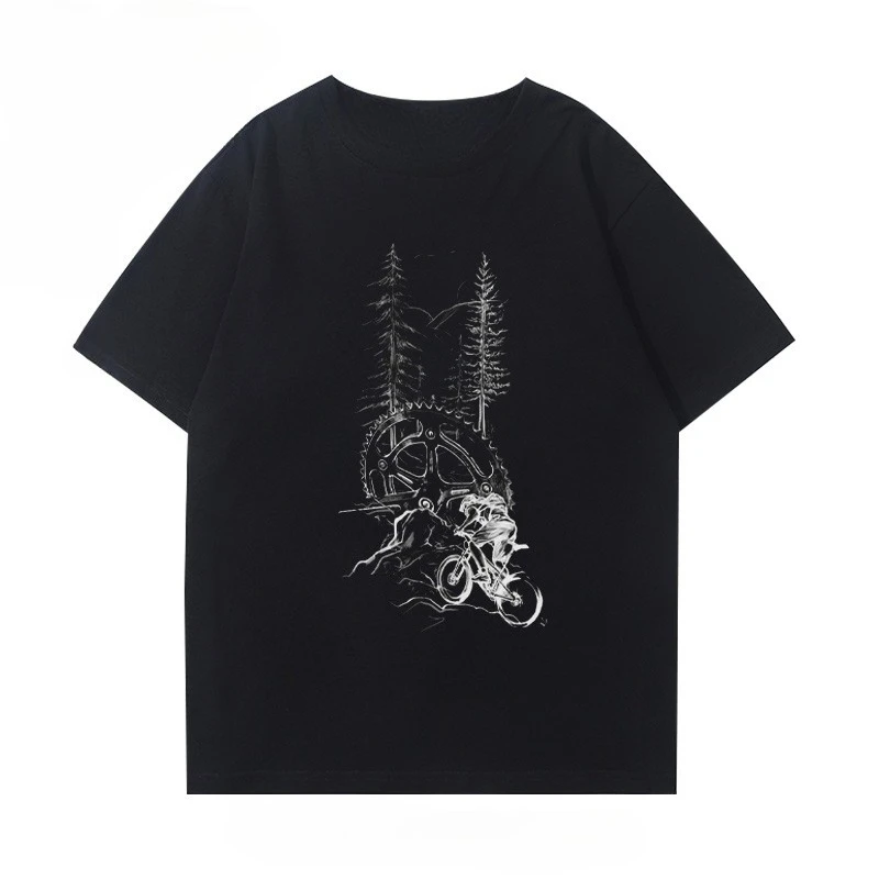 

Summer Mountain Bike, Bike, Tour De France Enthusiasts, Short-sleeved T-shirts, Men's and Women's Summer Wear