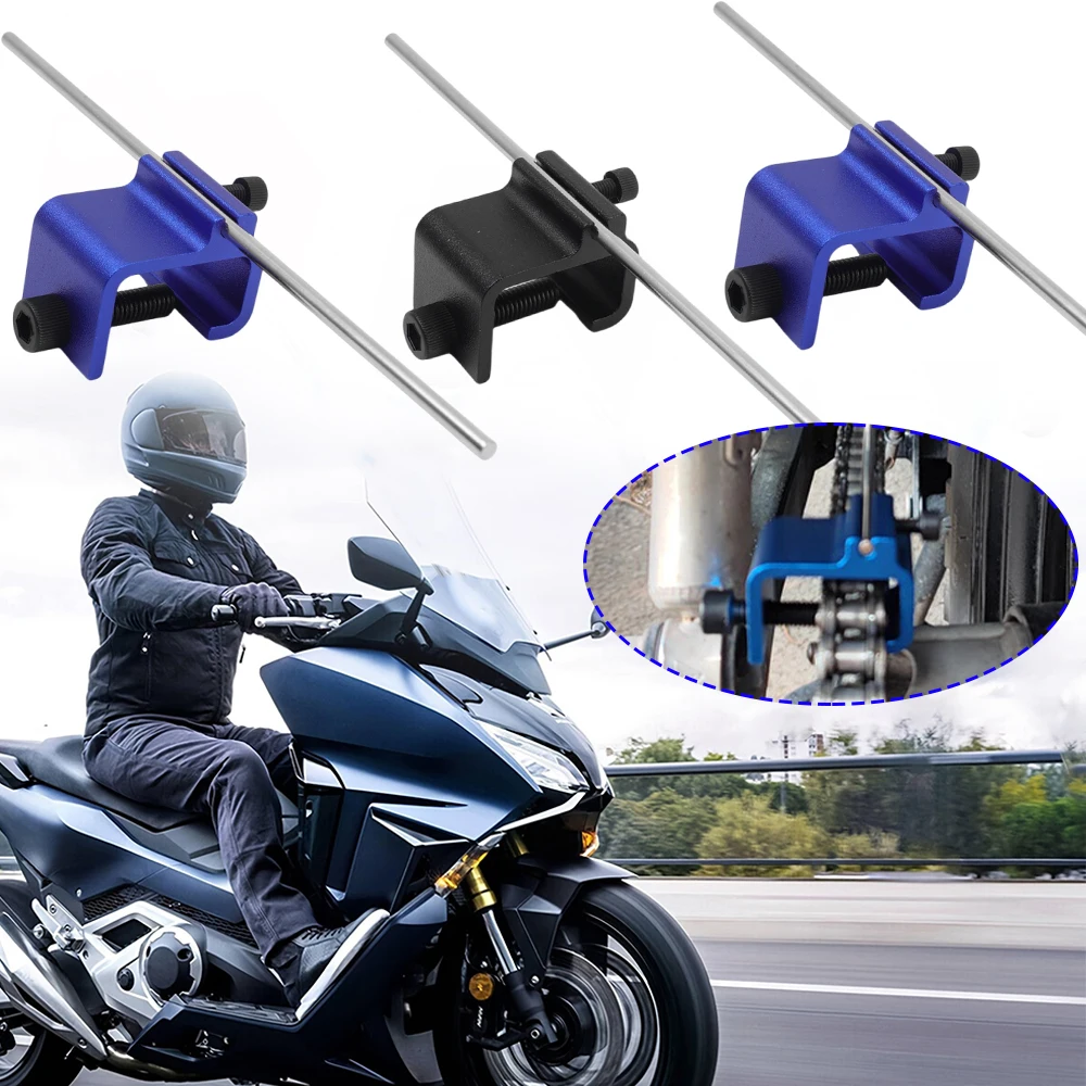Universal Motorcycle Chain Alignment Alloy Tool Sprocket Chain Adjustment Fast and Accurate Motorcycle Chain Alignment Parts