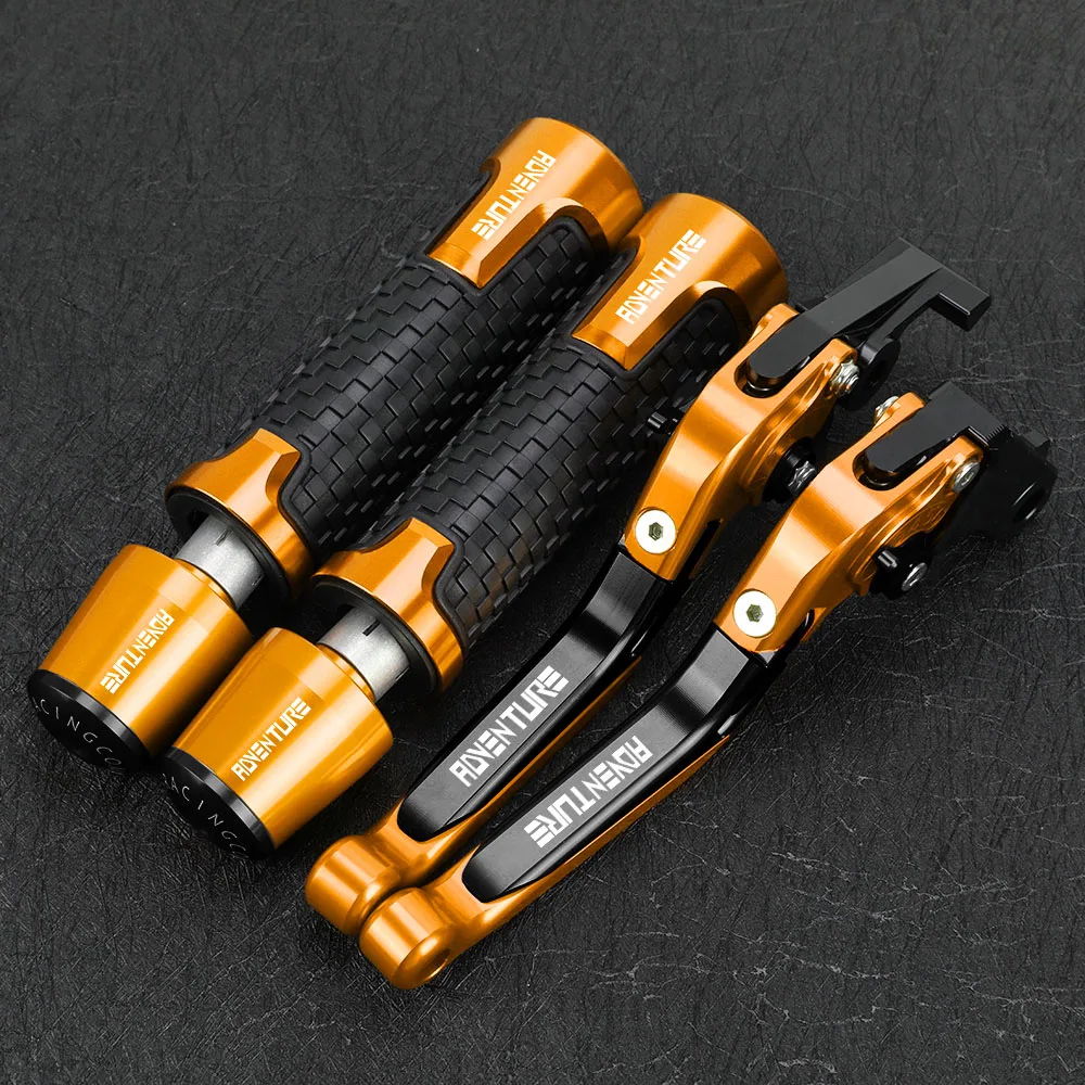 Motorcycle Accessories Handgrips Extendable Brake Clutch Levers Handlebar Grips Handle Ends For KTM 390 Adventure 2020-2024 2023