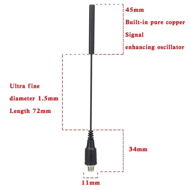 UHF 400-470 MHz เสาอากาศสําหรับ TC500 TC500S TC610 TC700 วิทยุ Walkie Talkie อุปกรณ์เสริม