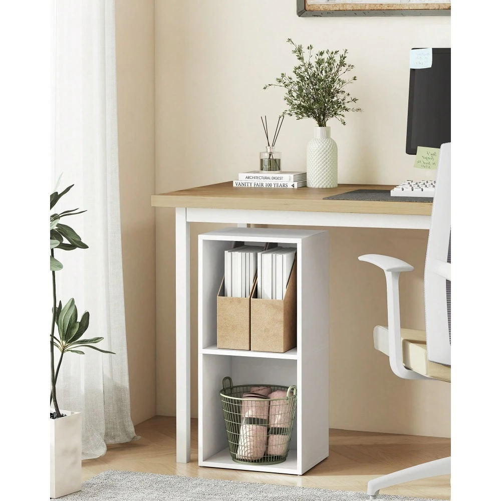 

Коллекция Custos - книжный шкаф, 2-уровневая полка для книг, открытая полка для хранения, 9,4 x 11,8 x 25,2 дюйма, для гостиной