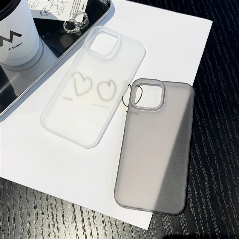 Luxus Transparent Matte Telefon Fall Für iPhone 16 11 12 13 14 15 Pro Max 7 8 Plus XR SE Weiche, Stoßfest Stoßstange Zurück Abdeckung Männer