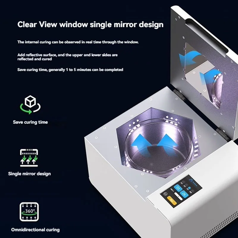 UV02 UV Cleaning Curing Machine Even Light For Mini Circuit Shop PCB Residue Glue Daily Surface Cure Treatment Works Small Batch