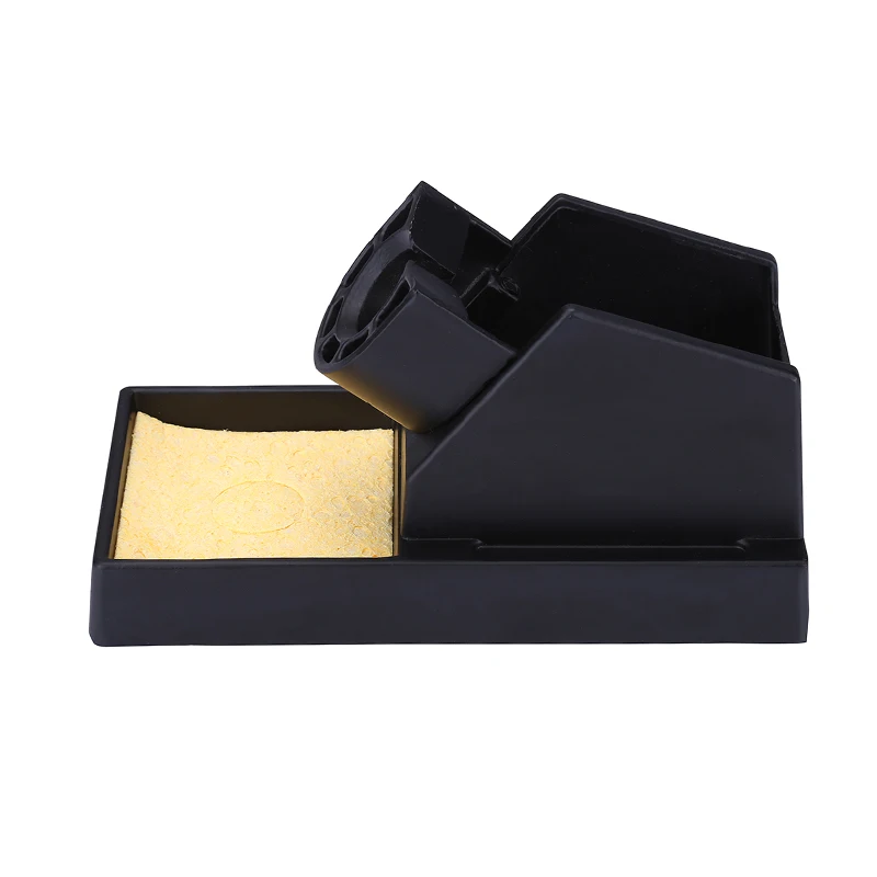 Aluminium elektrische soldeerbout standaardhouder met reinigingsspons voor 936 soldeerstation lasgereedschap accessoires