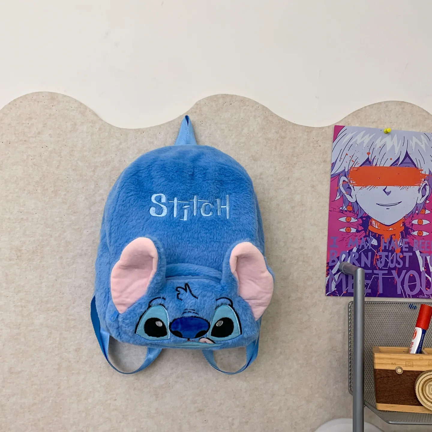 Nowy plecak pluszowy Stitch 30 cm, kreskówkowy anime, duża pojemność, plecak szkolny z pluszową lalką, torba do przedszkola, prezent urodzinowy dla dziecka