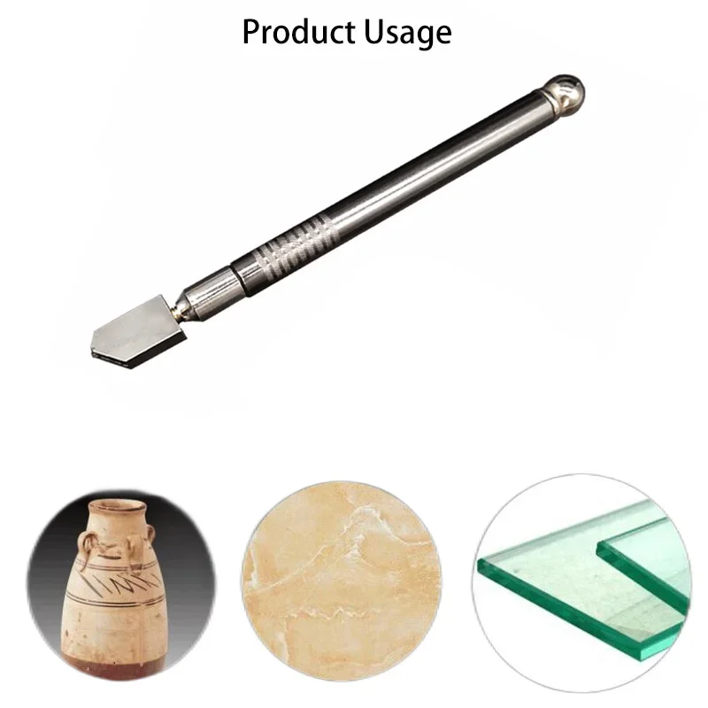178 มม.Professional น้ํามันเครื่องตัดขวดแก้วเพชร Antislip โลหะตัดกระเบื้องเครื่องมือแบบพกพาง่ายต่อการพกพา