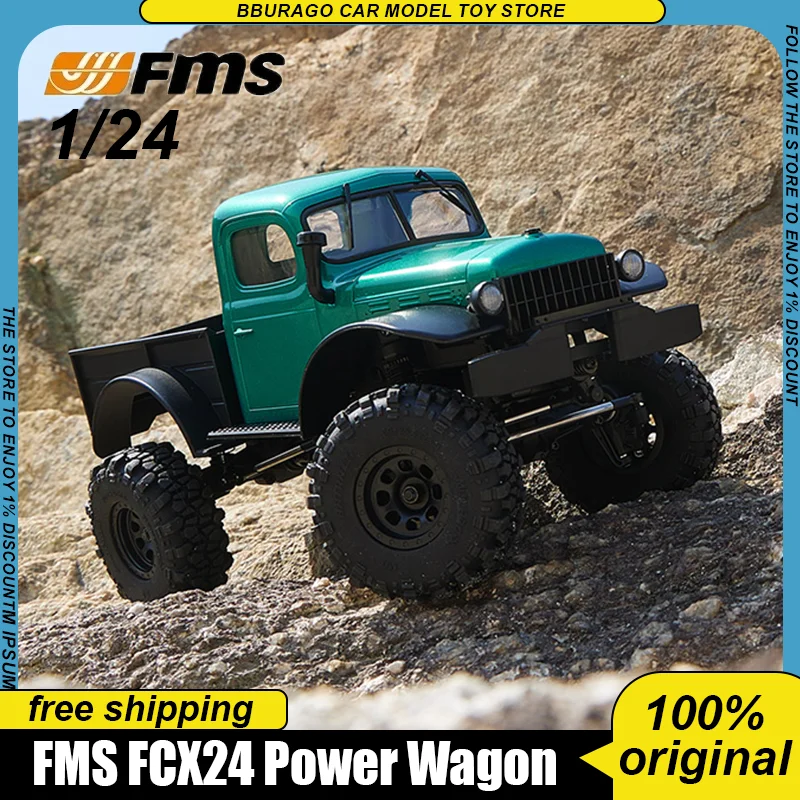 

Новый в наличии Fms 1:24 Fcx24 Power Wagon Rtr Rc Автомобиль Бесщеточный двигатель Mg44 Двухскоростная передача Радиоуправляемый пикап Автомобиль Игрушки Подарок для детей