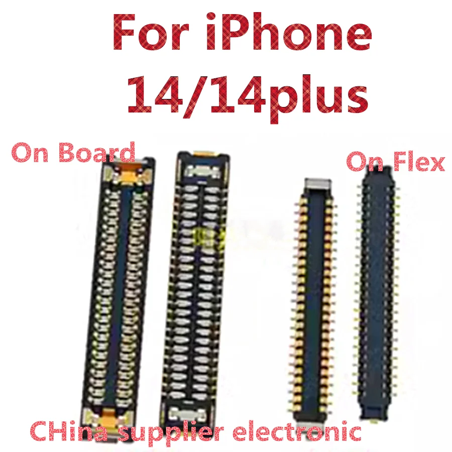 

For iPhone 14 14Plus On Board Flex 48 pins Inline buttons show tail plug cable