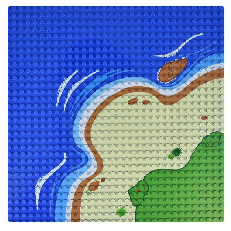 1pc 32*32dots Baseplate Beach Island Base Plate Building Blocks Compatible Brands Bricks Plate Christmas Gift Toys for Children