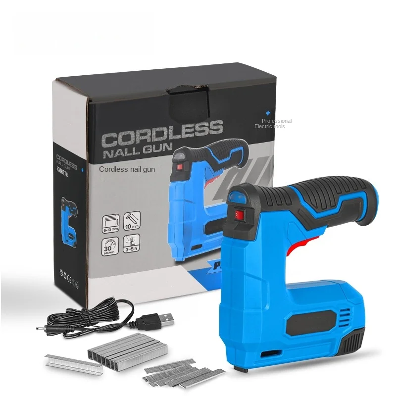 

Lithium Battery Nail Gun Electric Straight Nail Code Nail Gun Woodworking Nail Gun Pistola De Pregos Tacker Staple Nagelpisole
