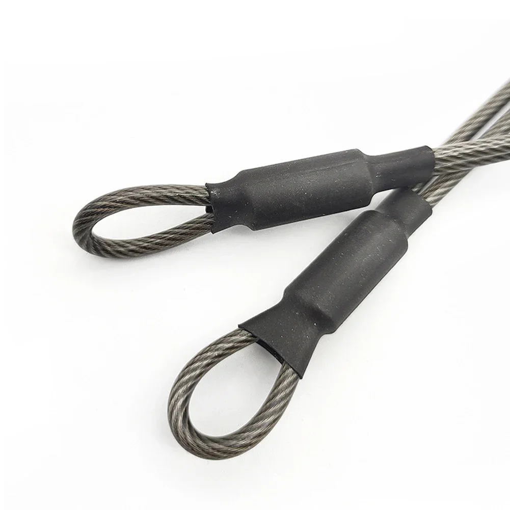 5Pcs Stainless Steel Safety Tether Cable Wire Rope for Hard Hat Security Helmet Tools Keys Equipment Helmet Strap Storage Rope