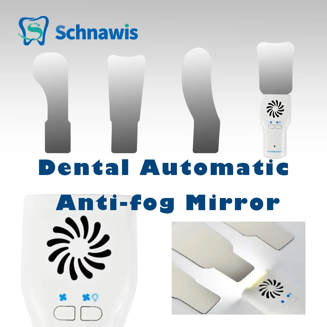 Dental Automatic Anti-fog Mirror for Oral Photography Reflector Defog Mirror Orthodontic Buccal Occlusal Lingual Dental Supplies