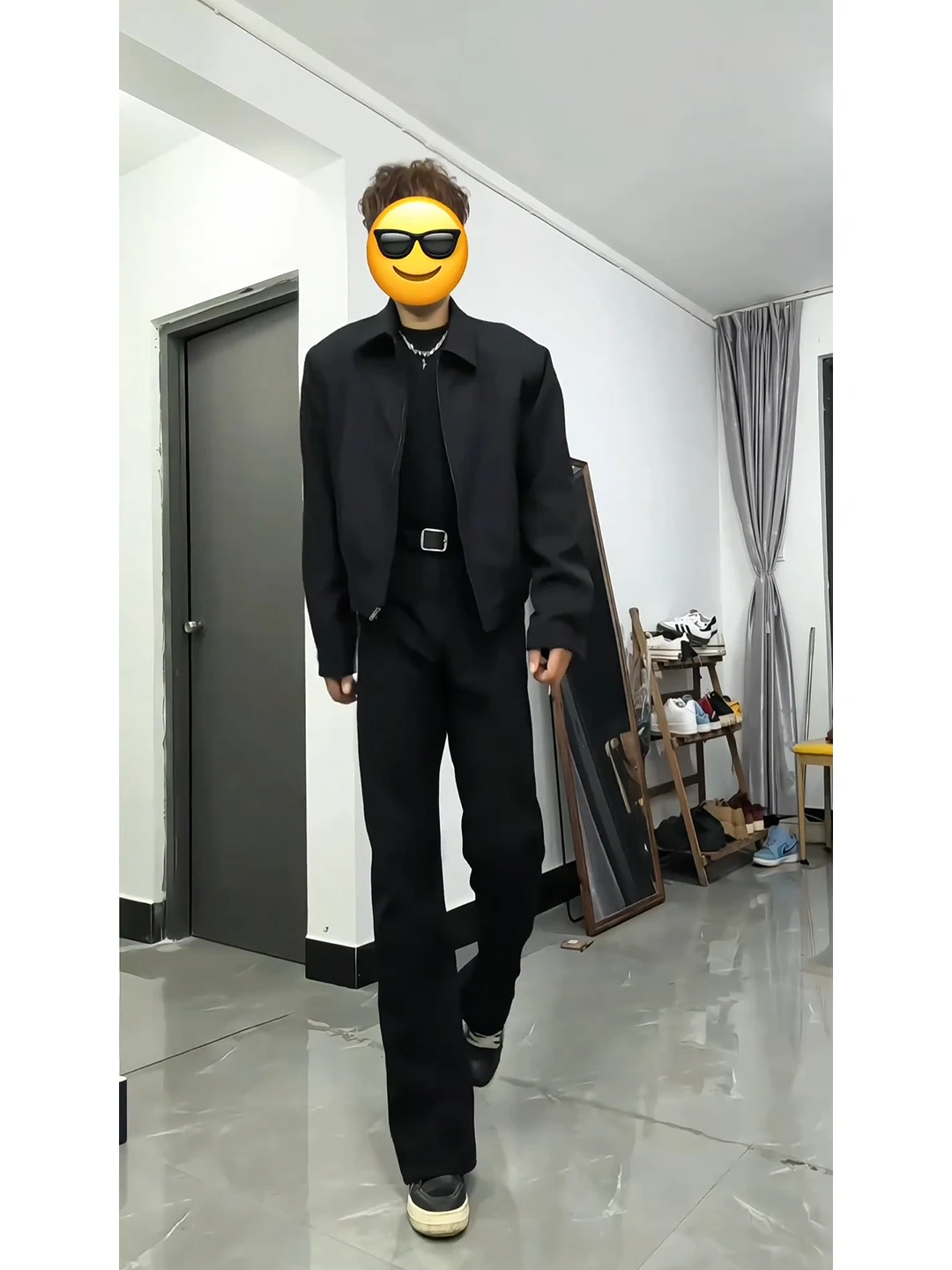 

Cleanfit Men's Black Fleece Lined Casual Pants High Street American Style Autumn Winter Straight Leg Trousers Youth Fashion