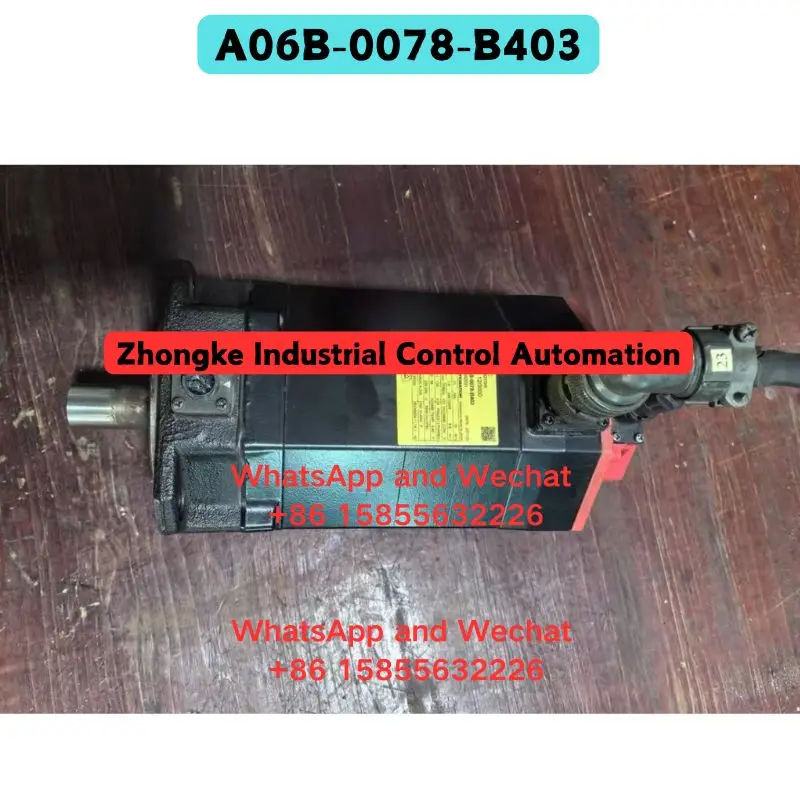 Used OEM disassembled parts electrical machinery A06B-0078-B403 Functional test OK Fast Shipping