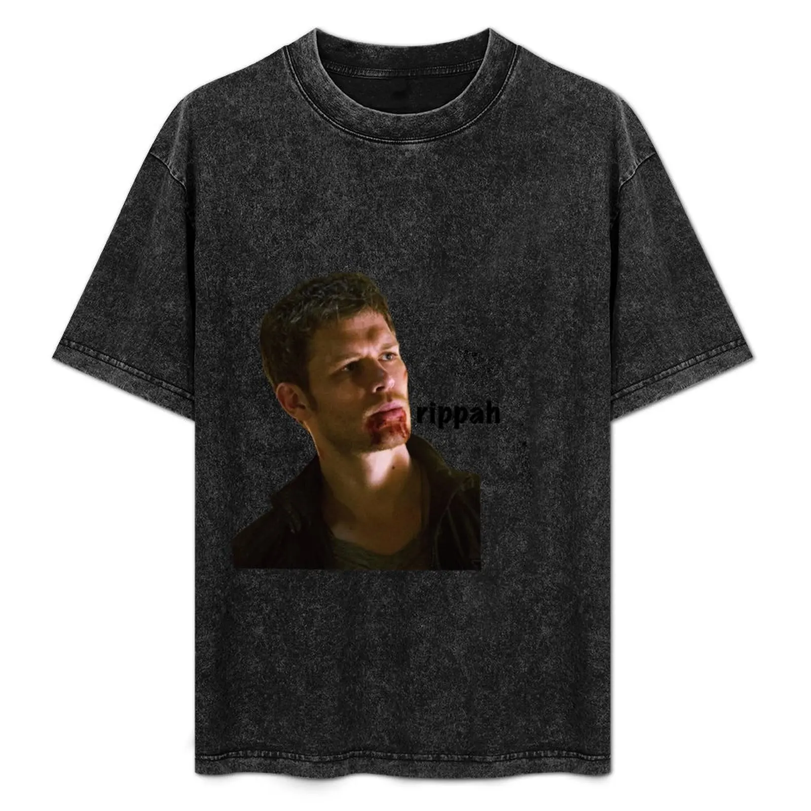 

Klaus Mikaelson “rippah” T-Shirt funny t shirts cotton man t shirt summer T-Shirt