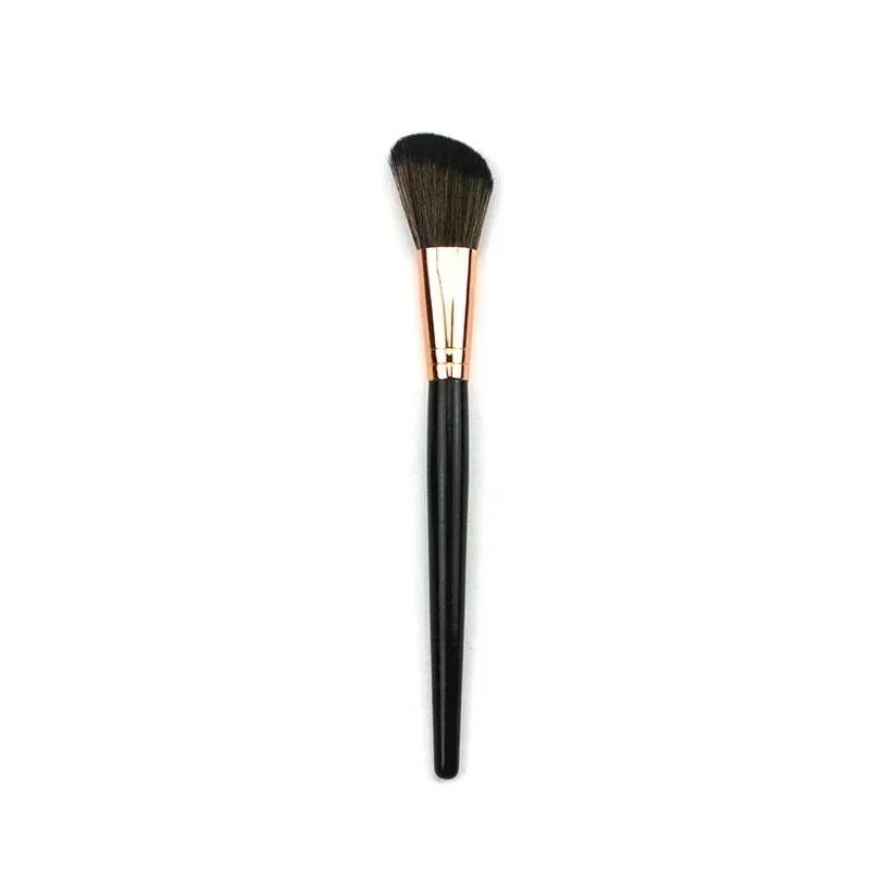 Ferramentas de pincel de maquiagem para contorno de bochecha facial, pó cosmético, base, blush - 1 peça de cabeça oblíqua angular