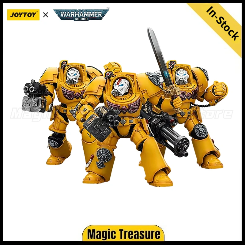 

В наличии: Оригинальная коллекционная фигурка JOYTOY Warhammer 40K Imperial Fists Terminator, 3 шт., масштаб 1/18.