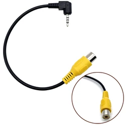 RCA To 2.5mm AV Converter Cable Car Rear View Reverse Parking Camera Car Navigation Video Cable GPS Camera Conversion Cable