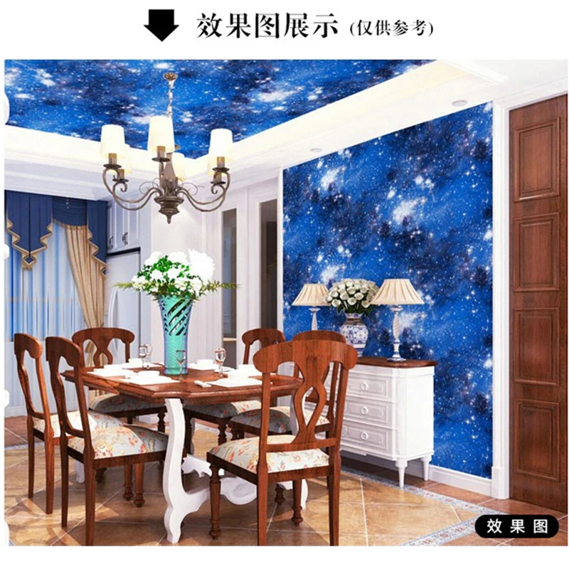 3D Starry Sky Self-Adhesive Wallpaper Ceiling Sticker Home Decor Wallpaper Thick Waterproof Pvc Wall Stickers Tear And Stick