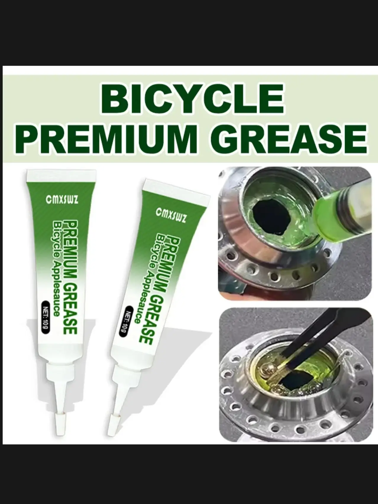 AliExpress NONE 10g 1/3/5pcs Bicycle Lubricating Oil Green Effect Bearing Grease Hub Lubricants Lipid Elements