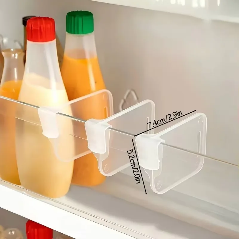 Refrigerator Partition, Side Door Partition, Dividing Clip, Small Partition For Organizing And Storing, Snap On Adjustable Clip