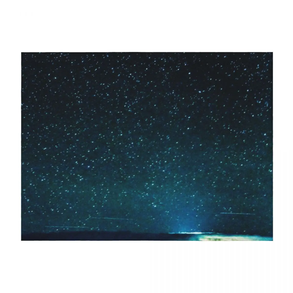 

Stars and Space Night Sky - Teal Starry Galaxy Wall Throw Blanket Decorative Beds Luxury Throw Summer Beddings Plaid Blankets