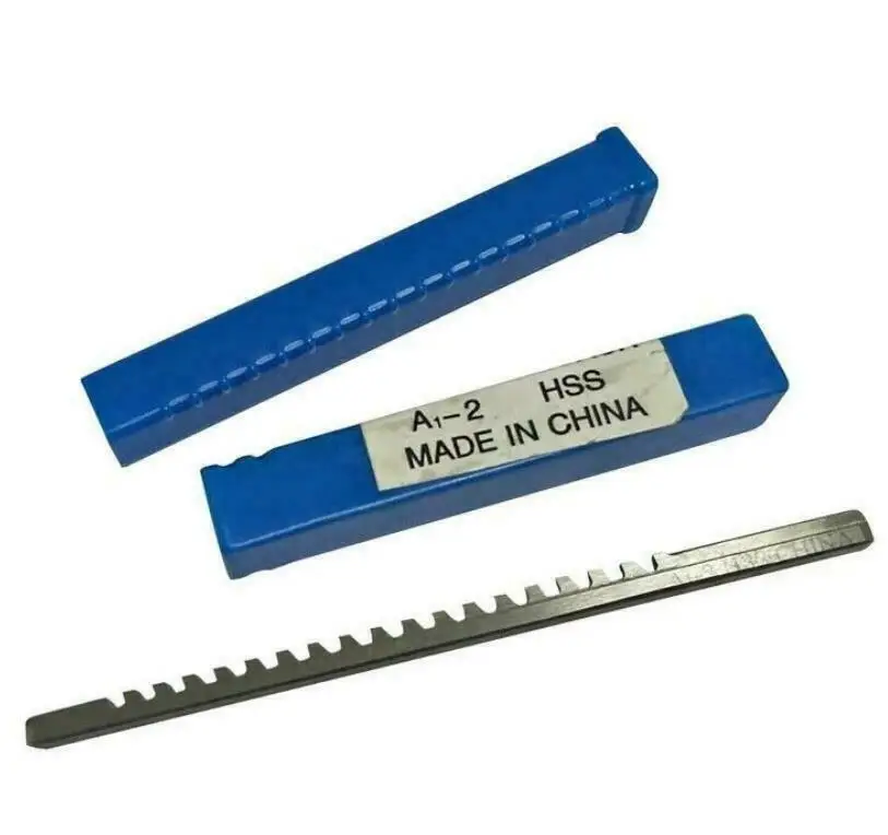 Brand New 2mm A Push-Type Keyway Broach Metric Sized with Shim High Speed Steel Cutting Tool knife for CNC Machine