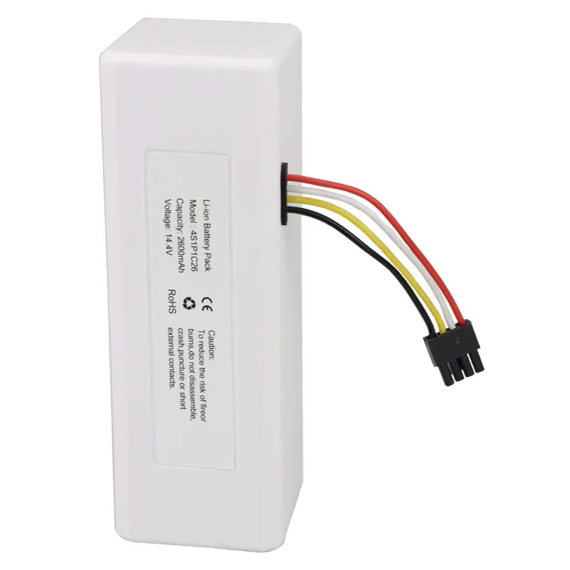 New High Quality 14.4V 2600mAh P1904-4S1P-MM Replacement Battery for Xiaomi Mijia 1C Robot Roborock