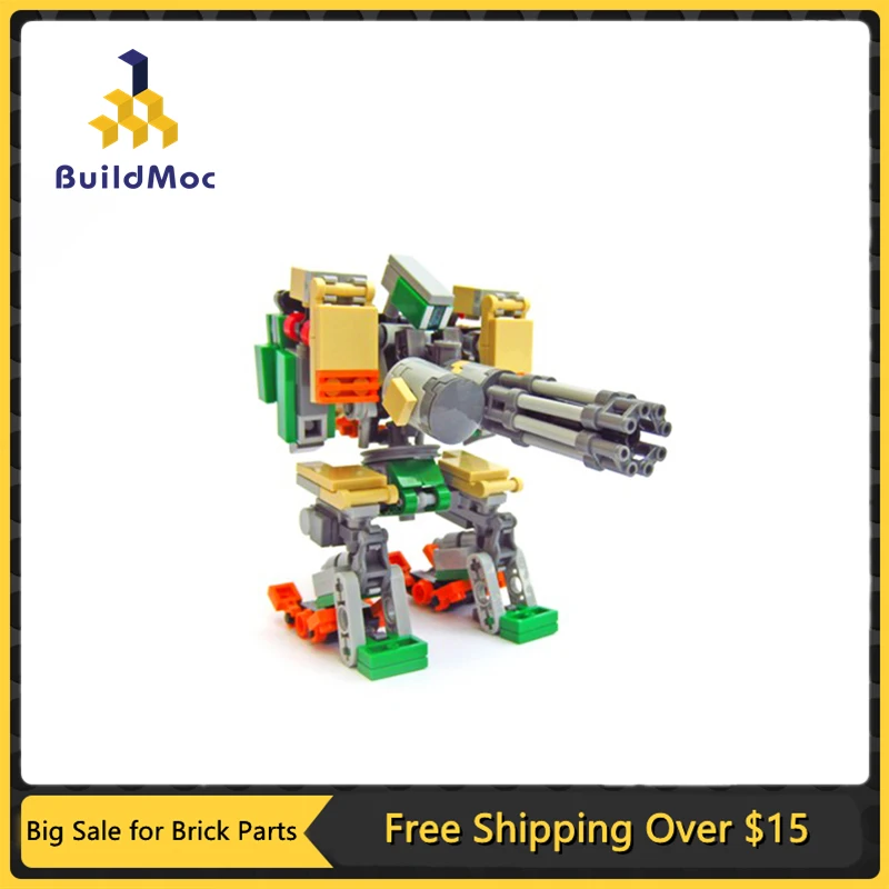 MOC-Robot Morphing Vanguard Battle Fortress, modelo de bloques de construcción, juego mental creativo, Juguetes DIY para niños, regalo de cumpleaños