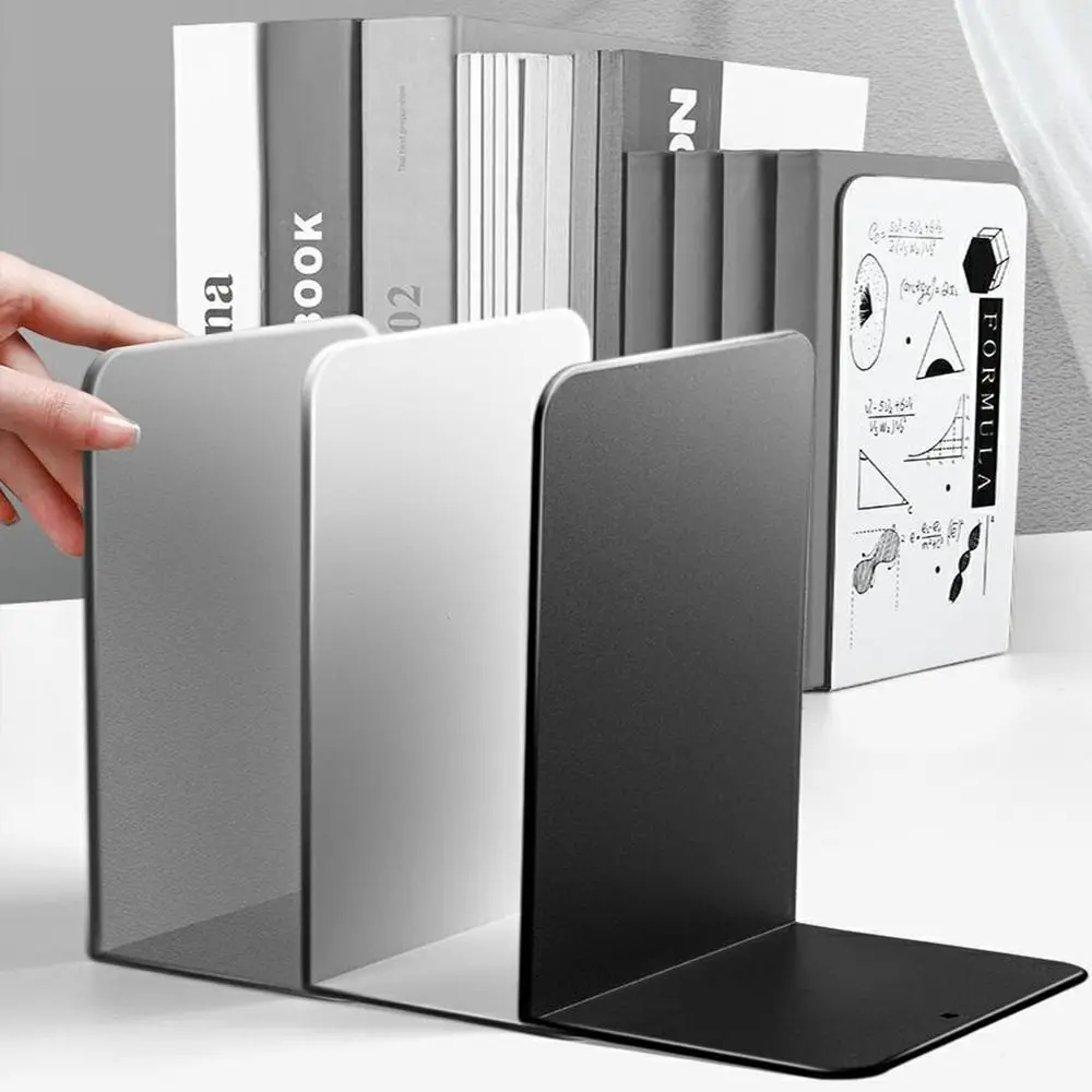 

Book Holder L-shaped Desk Bookends INS Display Book Stand Simple Durable Book Support Rack School Office