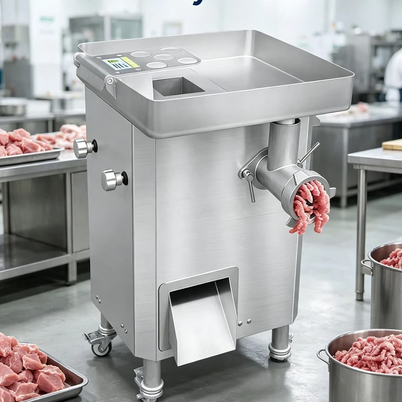 Multi-function Meat Grinder Cutter 110kg Gross Weight Commercial Stainless Steel Meat Processing Machinery