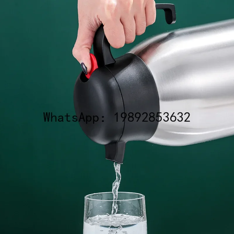 

4-10 double-layer stainless steel duck bill vacuum insulation pot Hotel restaurant kettle